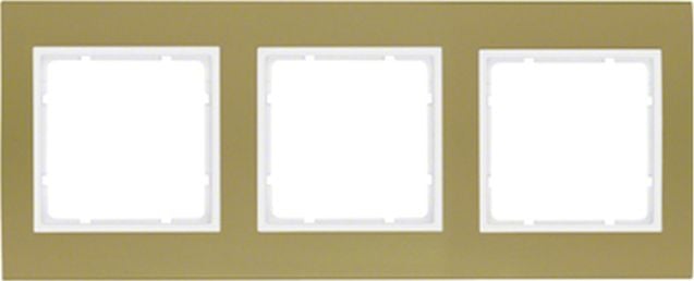 Hager Ramka 3-krotna złoty/śnieżnobiały B.3 10133046
