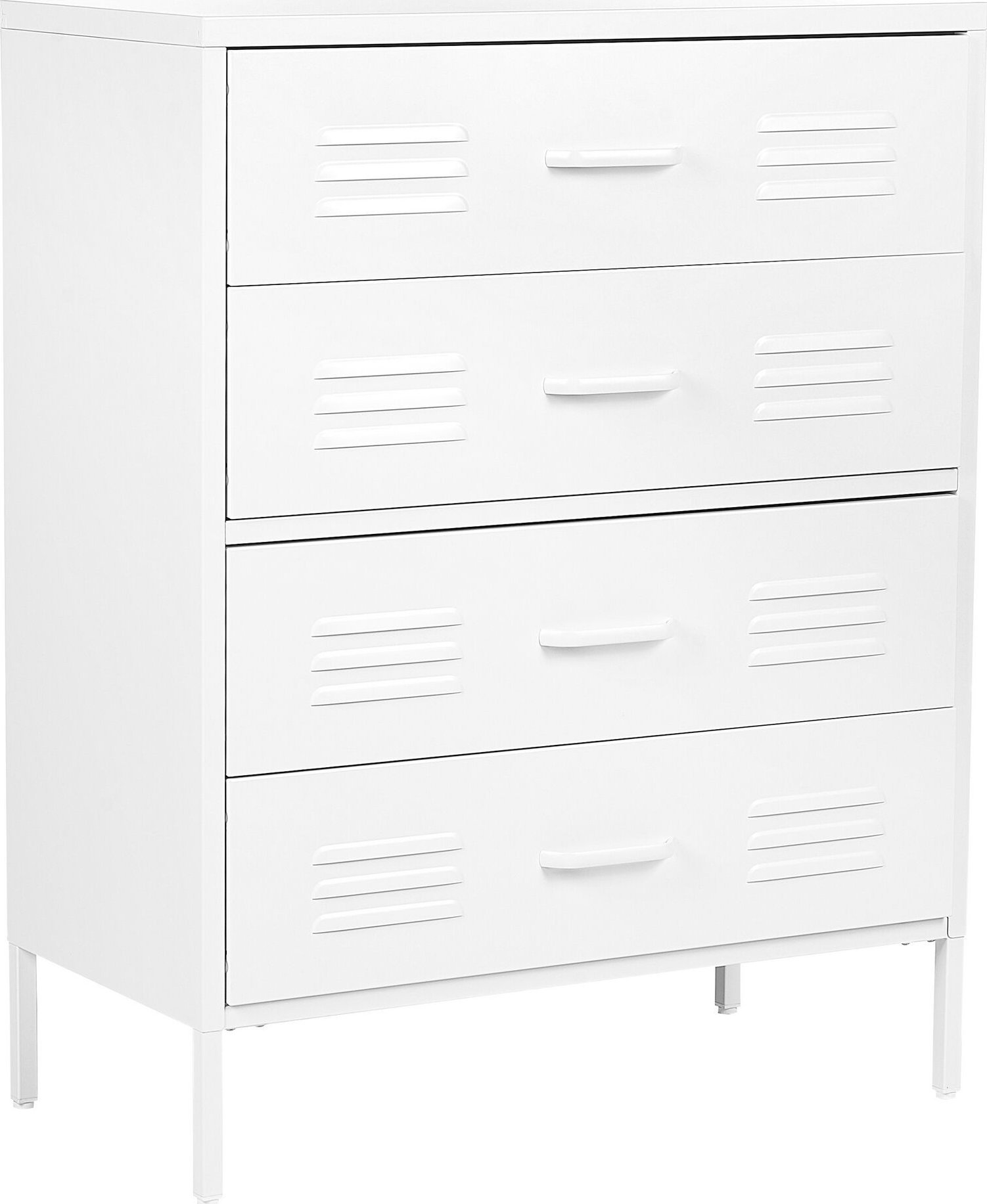 Beliani Komoda metalowa biała ENAGO