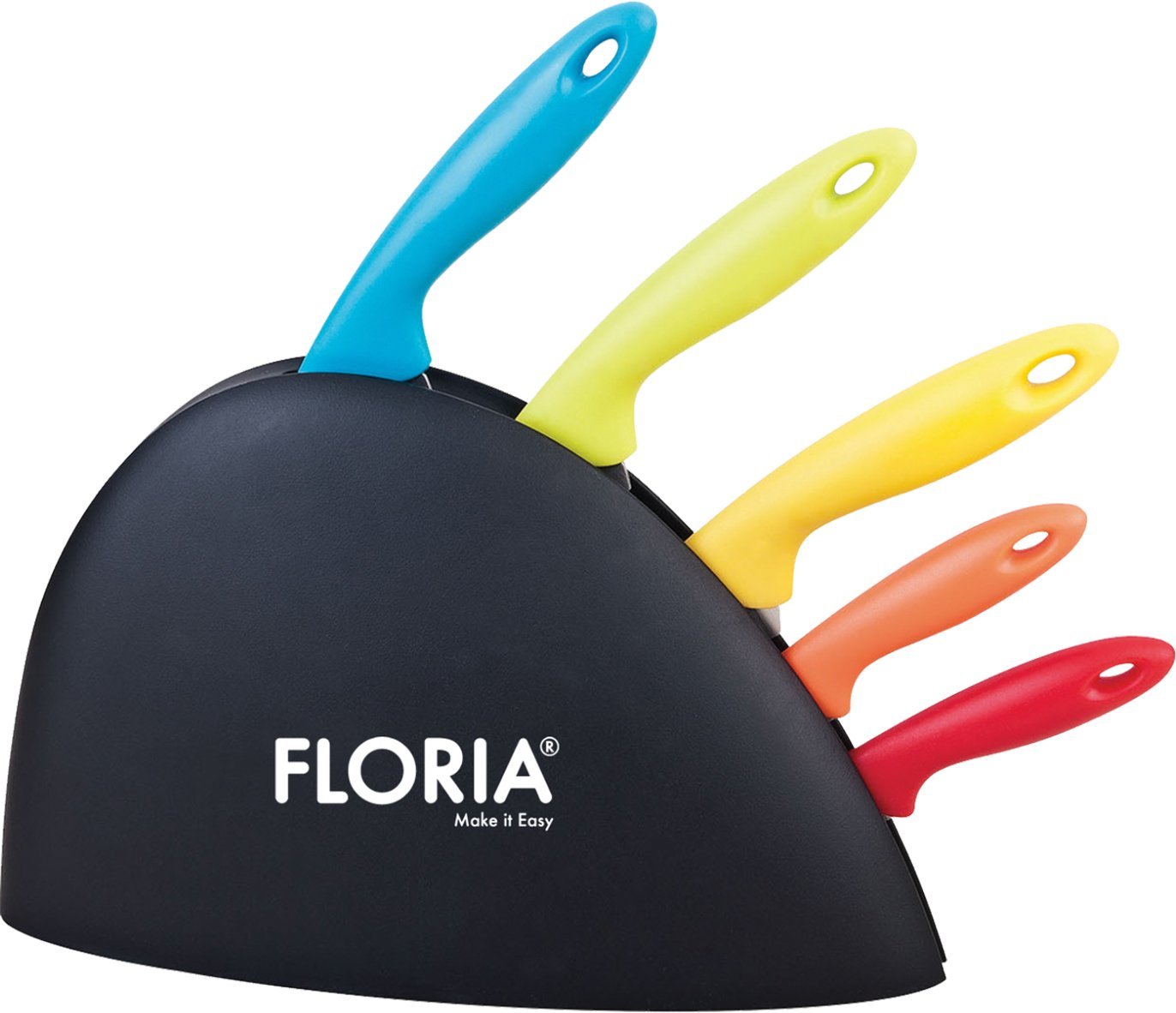Floria ZLN1150 Knife set with stand 5pcs