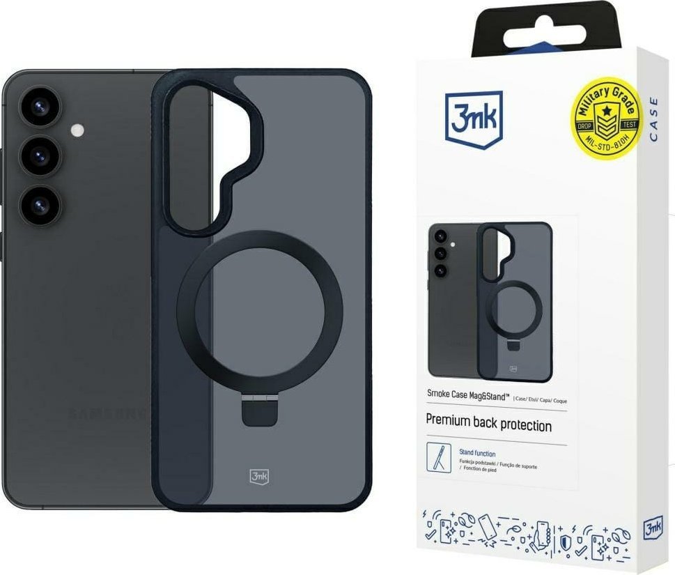 3mk Smoke Case Mag&Stand pro Samsung Galaxy S25+