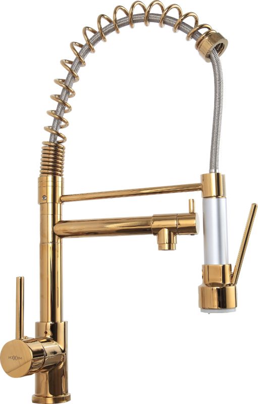 Bateria kuchenna Mexen Corina stojąca złota