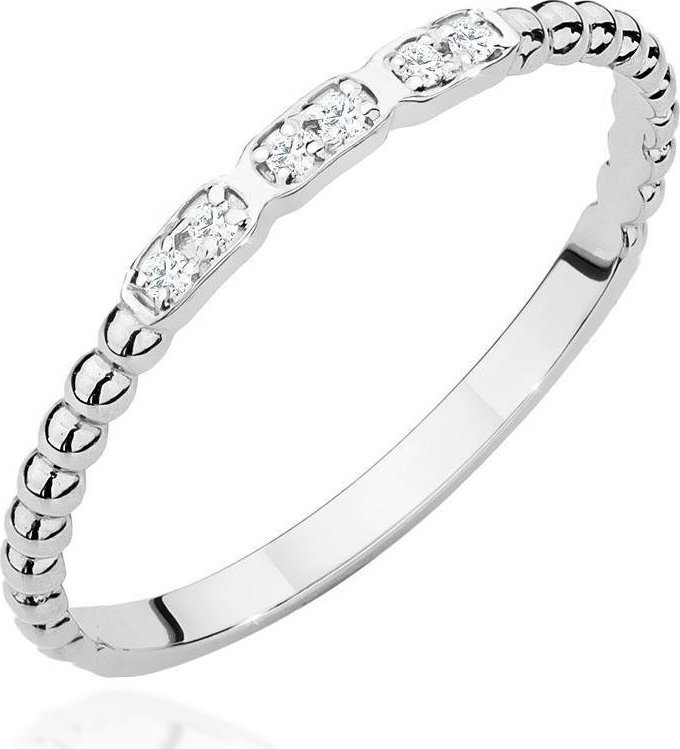 Best Diamonds złoty pierścionek z brylantem 0.03ct 16