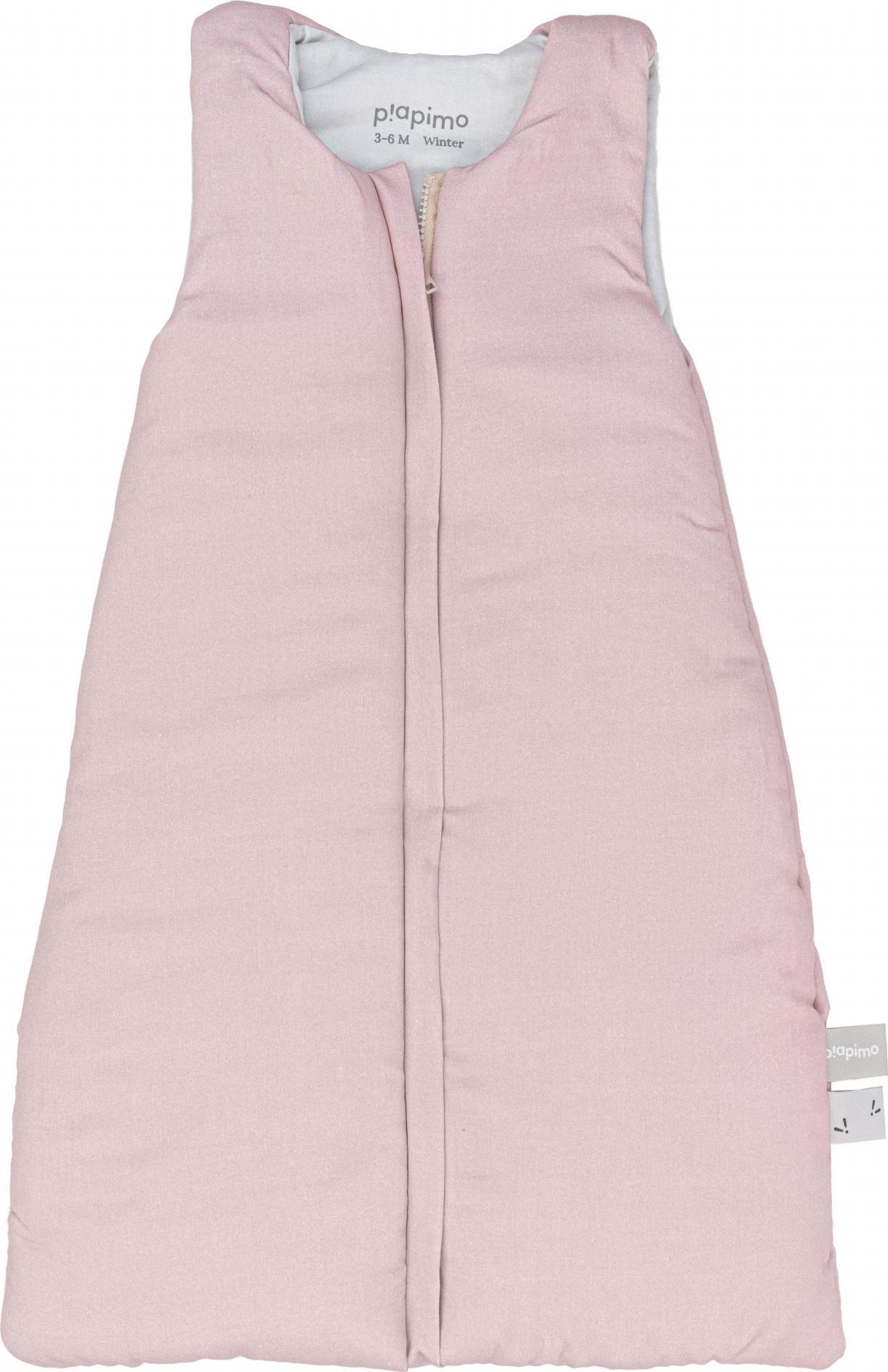 Piapimo Śpiworek zimowy 2.5 TOG 3-6 mies. różowy i piaskowy kolekcja SleepSweet Piapimo