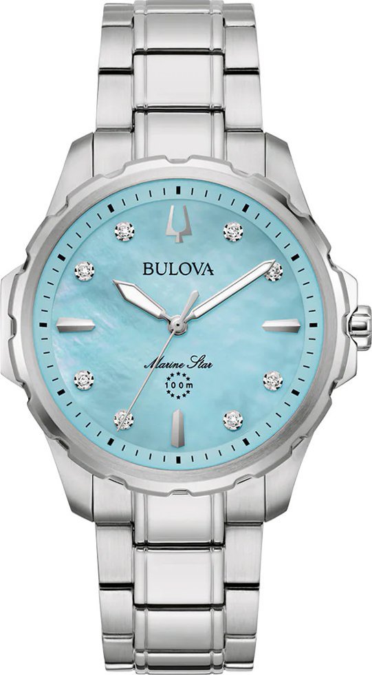 Zegarek Bulova Zegarek damski Bulova 96P248 srebrny