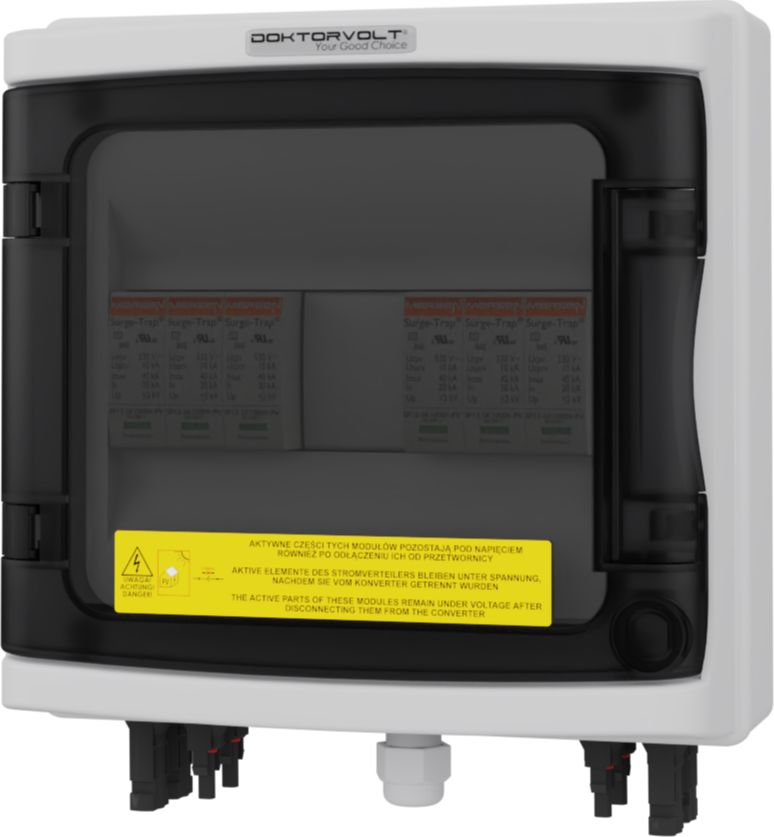 Doktorvolt Rozdzielnica PV Fotowoltaiczna Solarna 2-Stringowa DC 1000V T2 Mersen Doktorvolt 4449