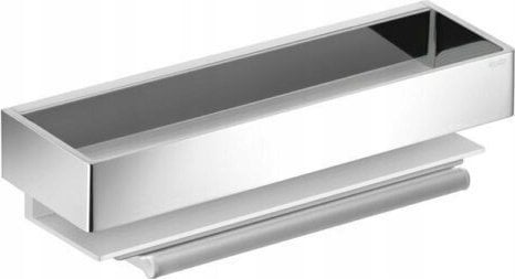 Keuco Edition 11 shower basket with glass squeegee aluminum/chrome