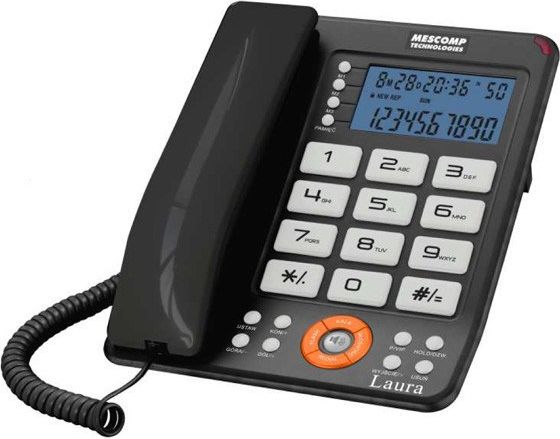 Telefon stacjonarny Mescomp Laura MT 816 Szary