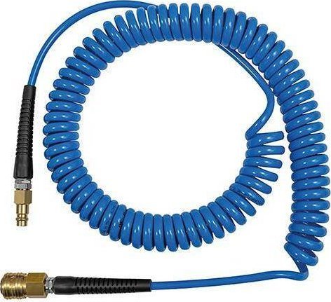 Riegler Wąż spiralny z poliuretanu, z przyłączami śrubowymi, złączem zamykającym i wtykiem złącza Riegler