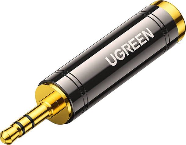 Adapter AV Ugreen Jack 3.5mm - Jack 6.3mm szary (60711)