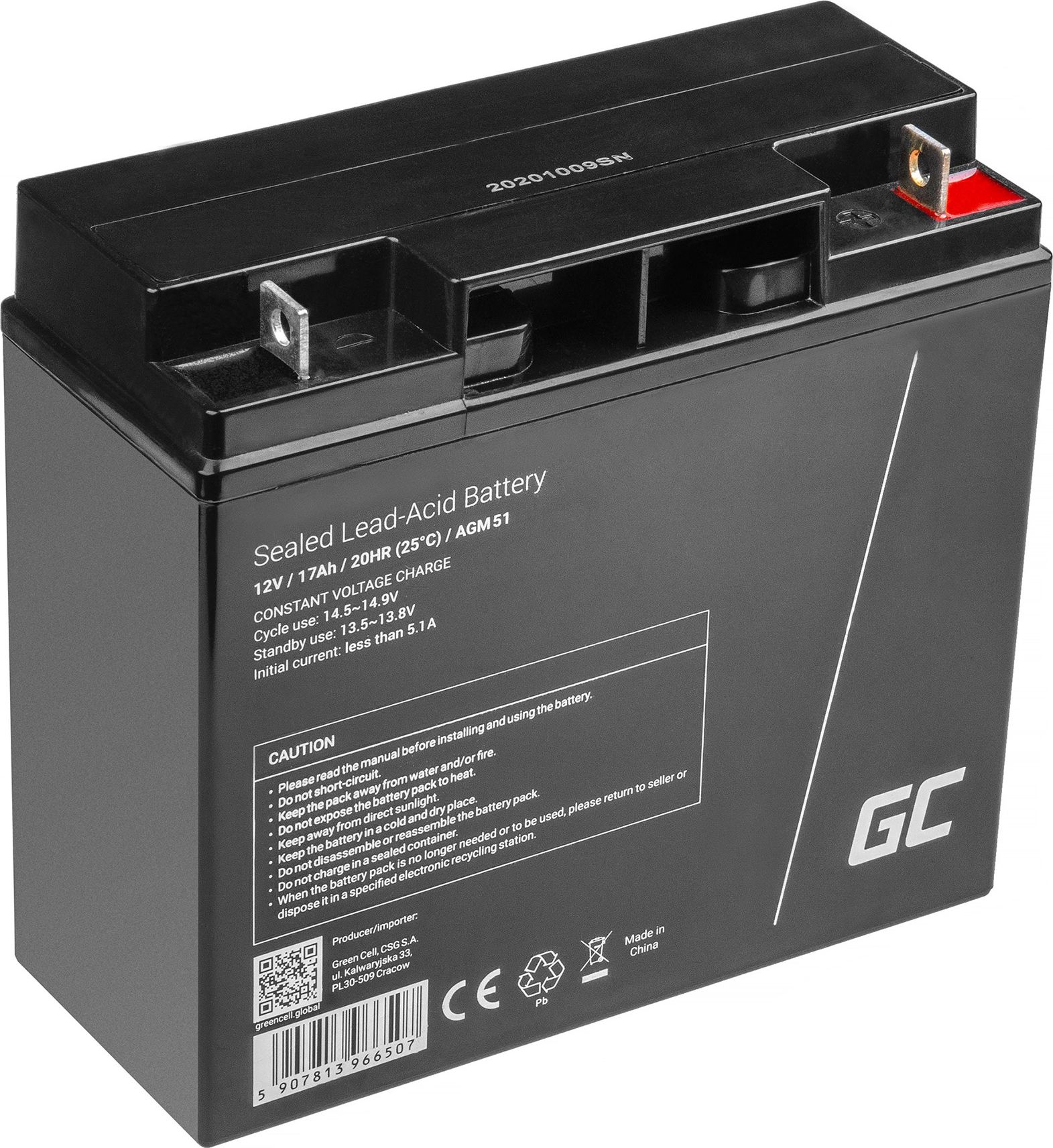 Green Cell Akumulator 12V/27h (AGM51)