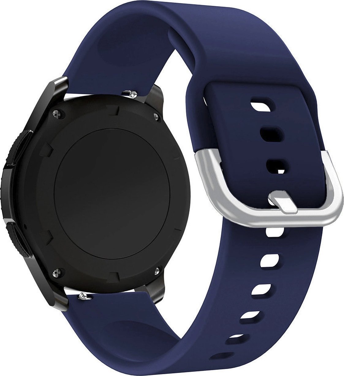 Hurtel Uniwersalny silikonowy pasek do smartwatcha Silicone Strap TYS szer. 22mm ciemnoniebieski HURTEL