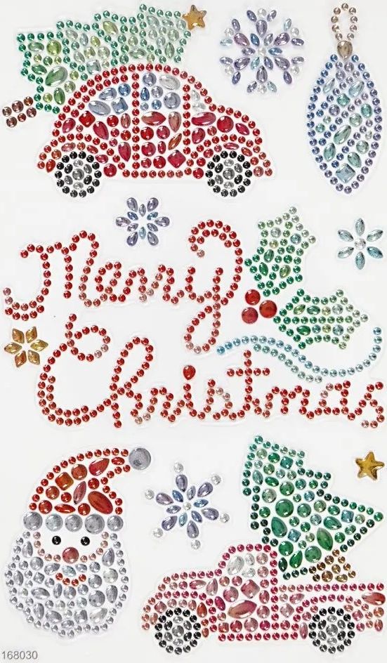 Creativ Company A/S Naklejki Diamentowe Boże Narodzenie