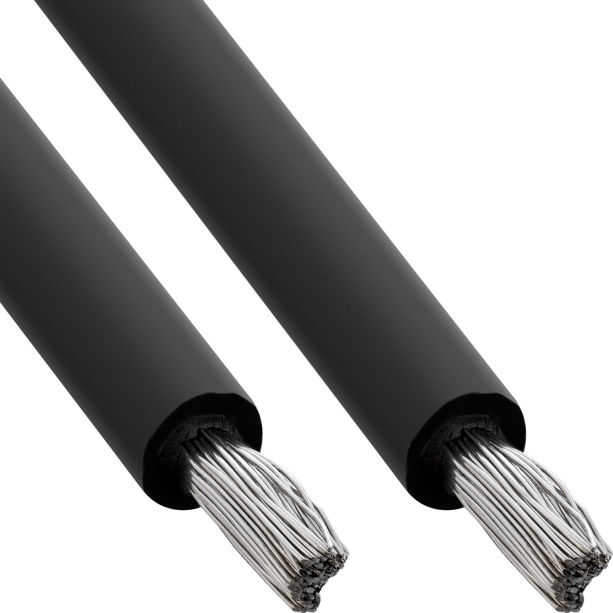 Kabel zasilający InLine® Kabel instalacyjny solarny materiał metrowy H1Z2Z2-K 4mm² czarny 100m