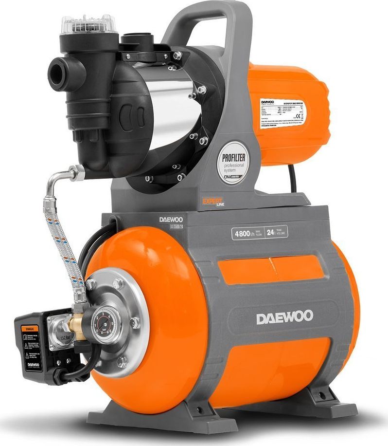 Daewoo DAEWOO DAS 5500/24 ZESTAW HYDROFOROWY HYDROFOR 24l POMPA DO WODY OGRODOWA 4800l/h