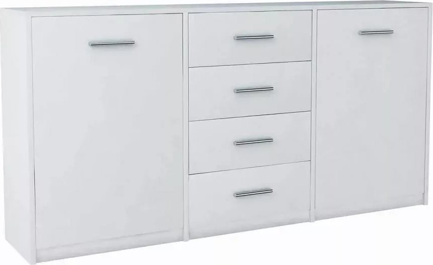 Elior Biała komoda z podwójnymi drzwiczkami - Pirex 4X