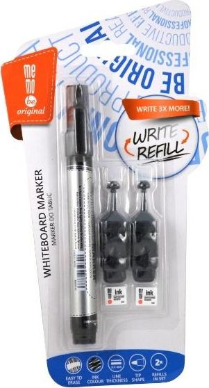 MemoBe Marker do tablic such. + 2 ampułki czarny