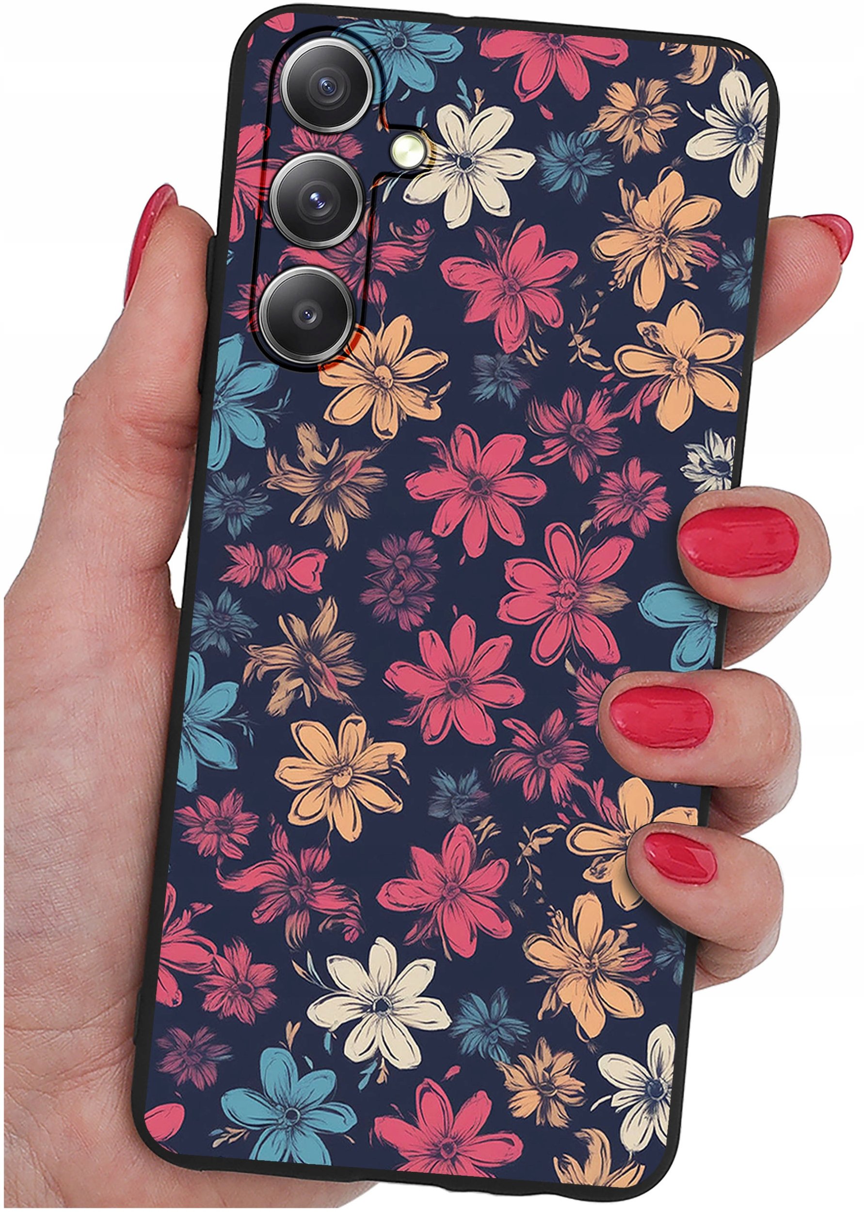 krainaGSM ETUI do Samsung Galaxy S23 wzory | SILIKONOWE MATT CASE + SZKŁO 9H