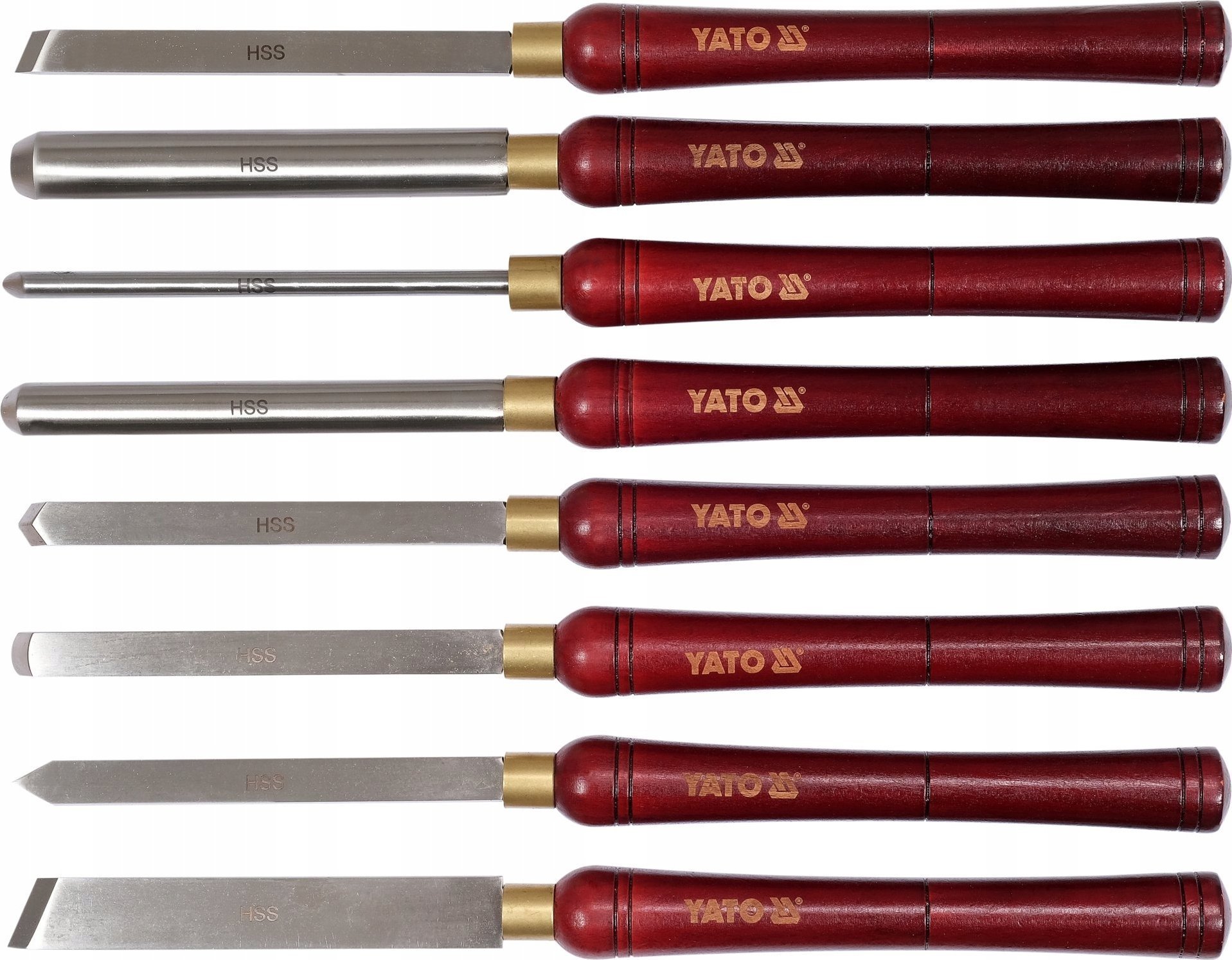 Yato YATO NOŻE DO TOCZENIA DREWNA kpl. 8szt.