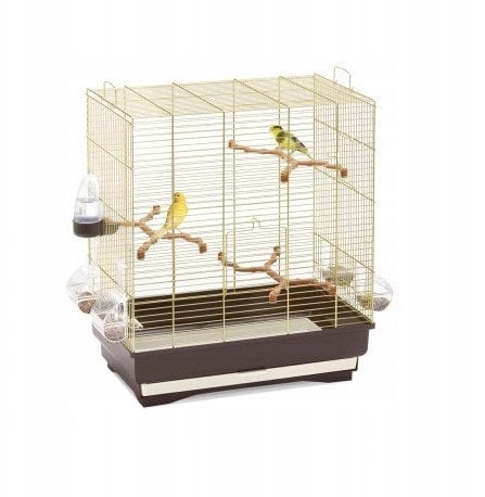 Carlotta, klatka, dla ptak�w, z�oto/br�zowa, 50x30x56 cm