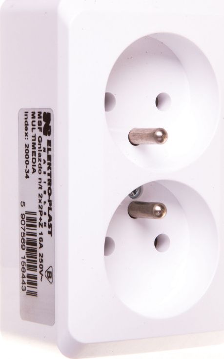 Legrand GNIAZDO 2X2P+Z 16 RO DZ.MT - 2000-34