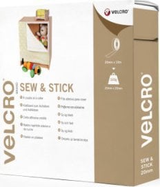 Velcro VELCRO Sew & Stick rzep z haczykami i pętelkami 20 mm x 5 m biały
