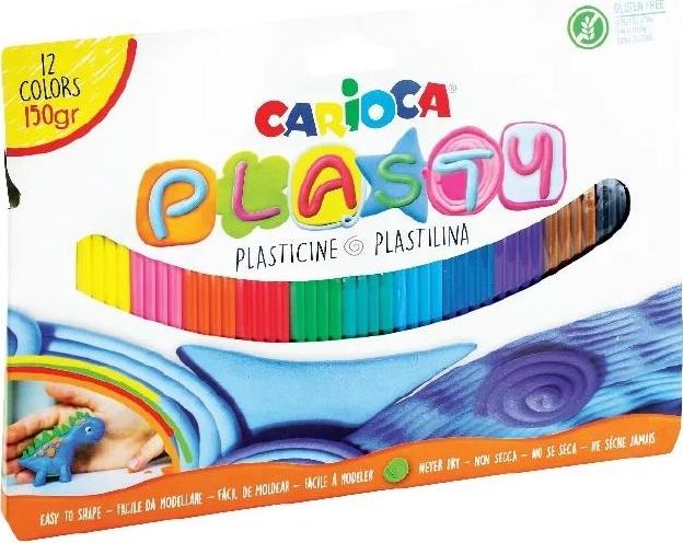 Carioca Plastelina 150g 12 kolorów