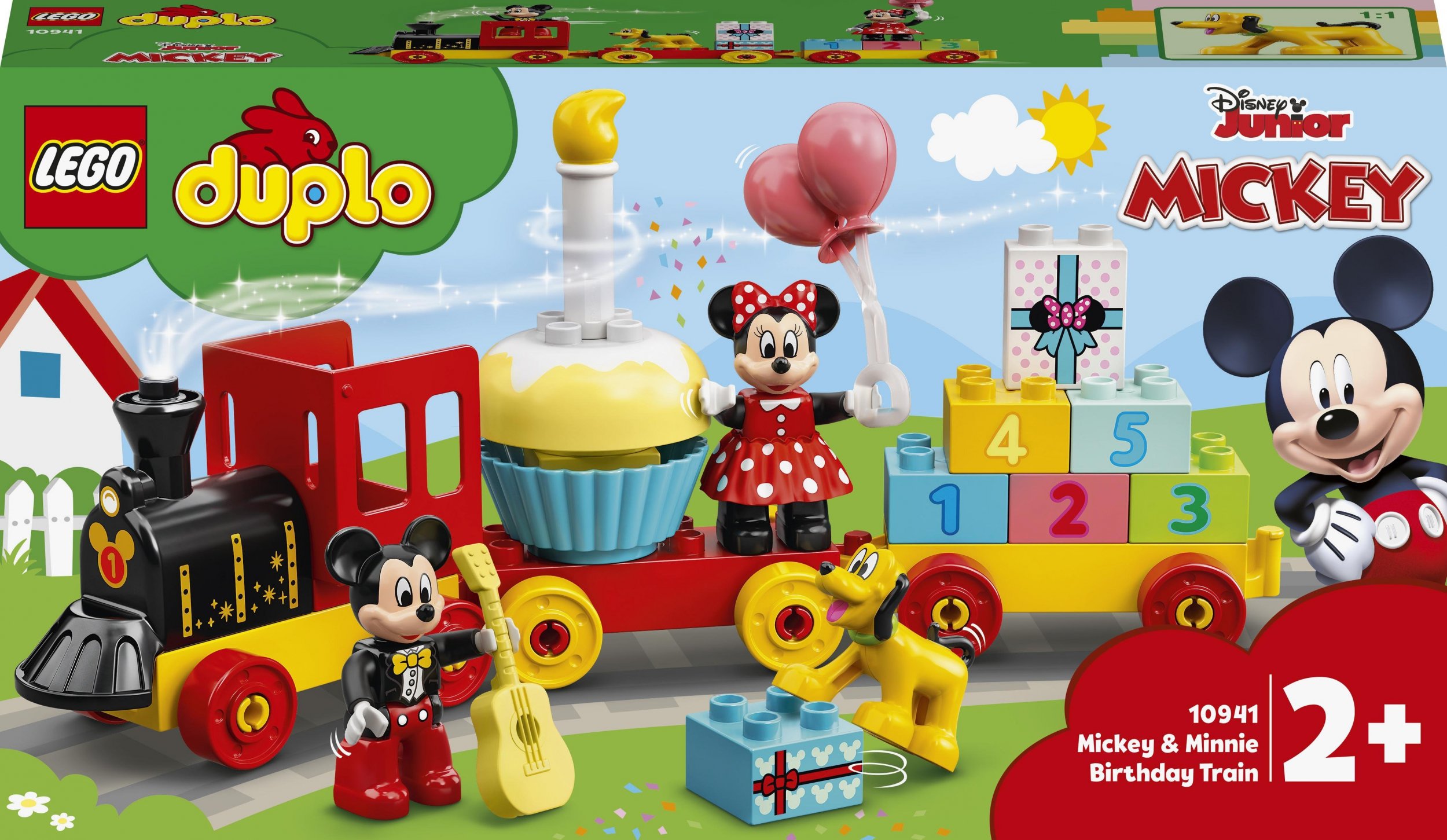 LEGO Duplo Disney Urodzinowy pociąg myszek Miki i Minnie (10941)