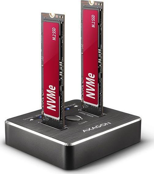 Stacja dokująca Axagon ADSA-M2C NVMe SSD Podwójna