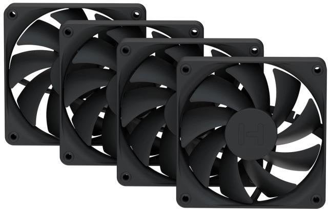 HYTE FAN- -FA12-BB-4 system chłodzenia komputerów Procesor Wentylator 12 cm Czarny 4 szt.
