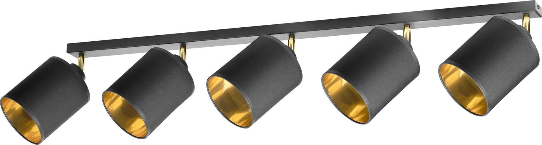 Lampa sufitowa Orno BATI oprawa ścienno-sufitowa, moc max. 5x60W, E27, czarna