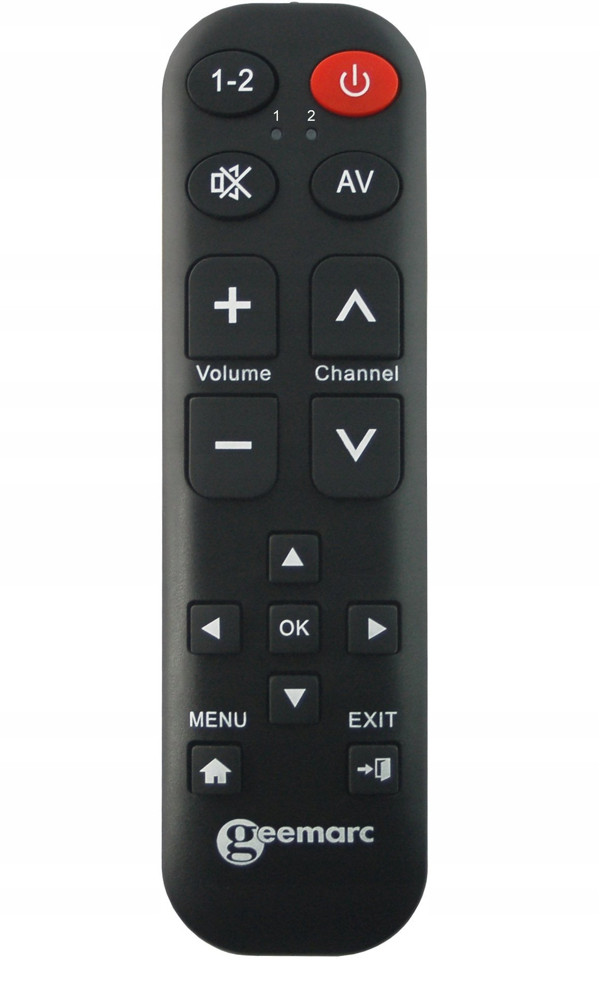 Geemarc TV-15 Universalfernbedienung lernfähig große Schrift