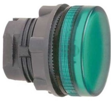Schneider Electric Główka lampki sygnalizacyjnej 22mm zielona - ZB5AV033