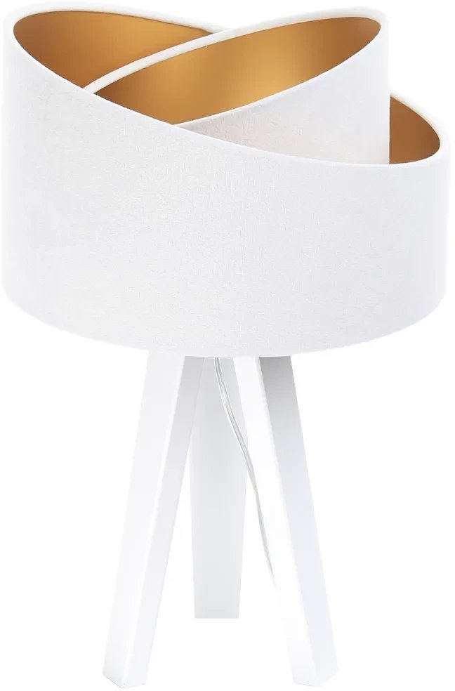 Lampa stołowa GEMSTONE biała/złota/biała BPS KONCEPT