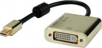 Adapter USB Roline ROLINE Kabel Adapter GOLD, MiniDP-DVI, M/F, v1.2