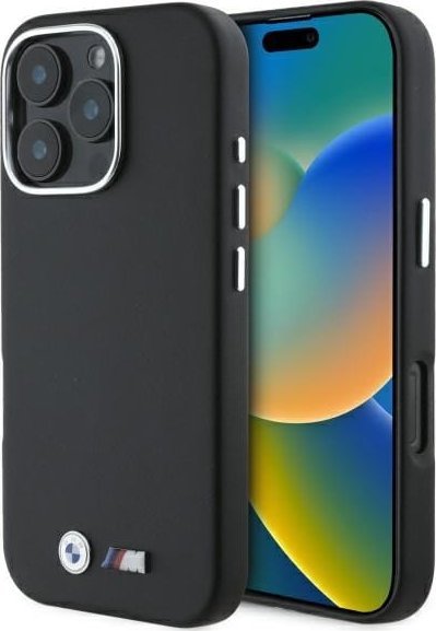 BMW BMW BMHMP16X23PMWK iPhone 16 Pro Max 6.9" czarny/black hardcase M Smooth Full Wrapped Metal MagSafe