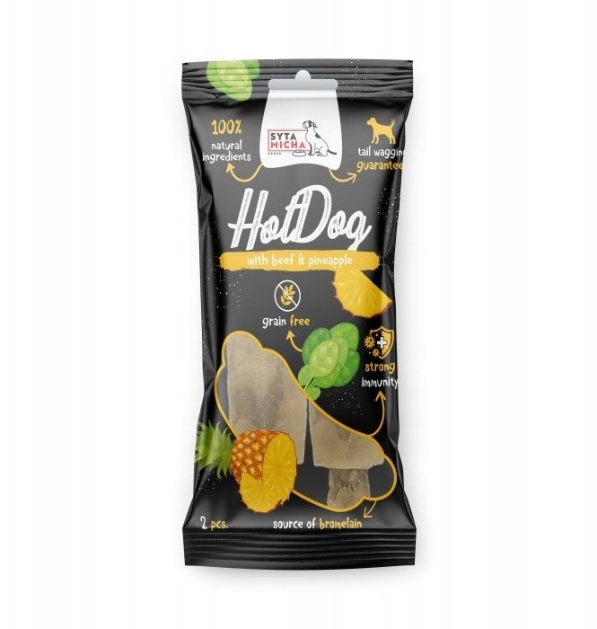 Hot Dog - wołowina z ananasem 2 szt.
