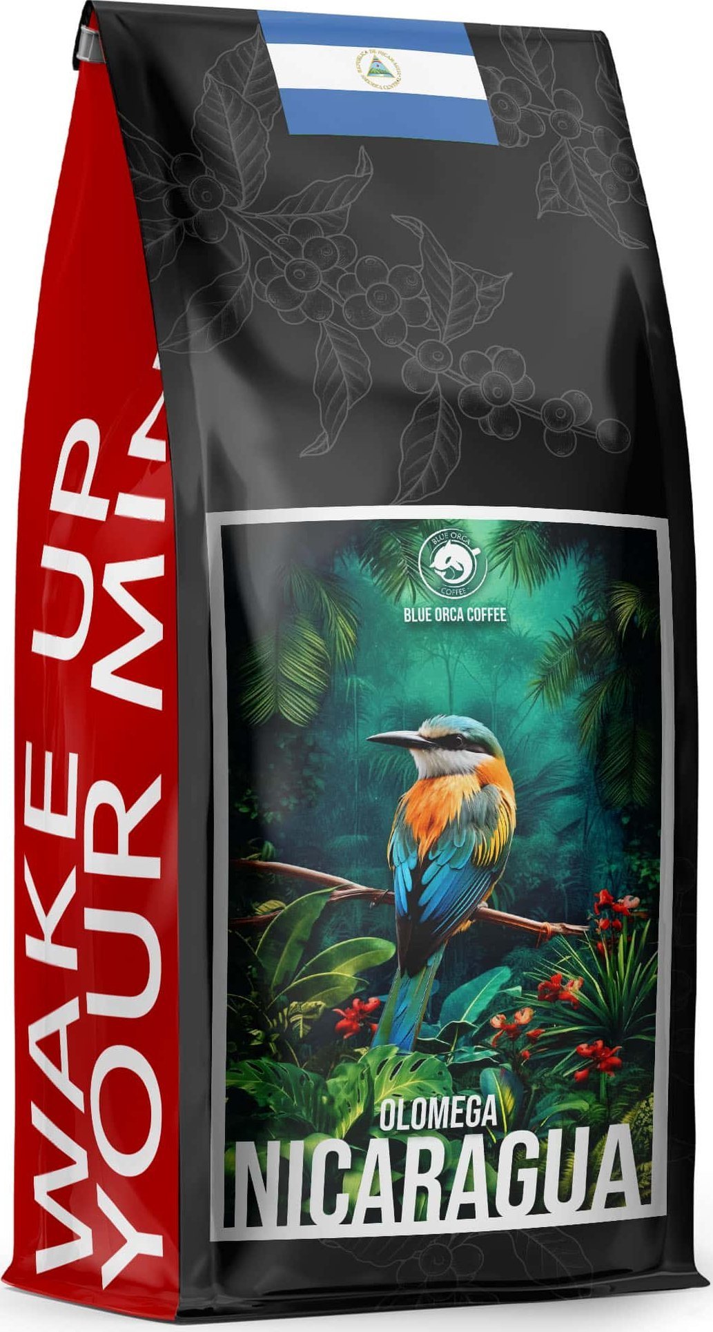 Kawa ziarnista Blue Orca Coffee KAWA ZIARNISTA 1KG OLOMEGA NICARAGUA ARABICA 100% ŚWIEŻO PALONA - BLUE ORCA