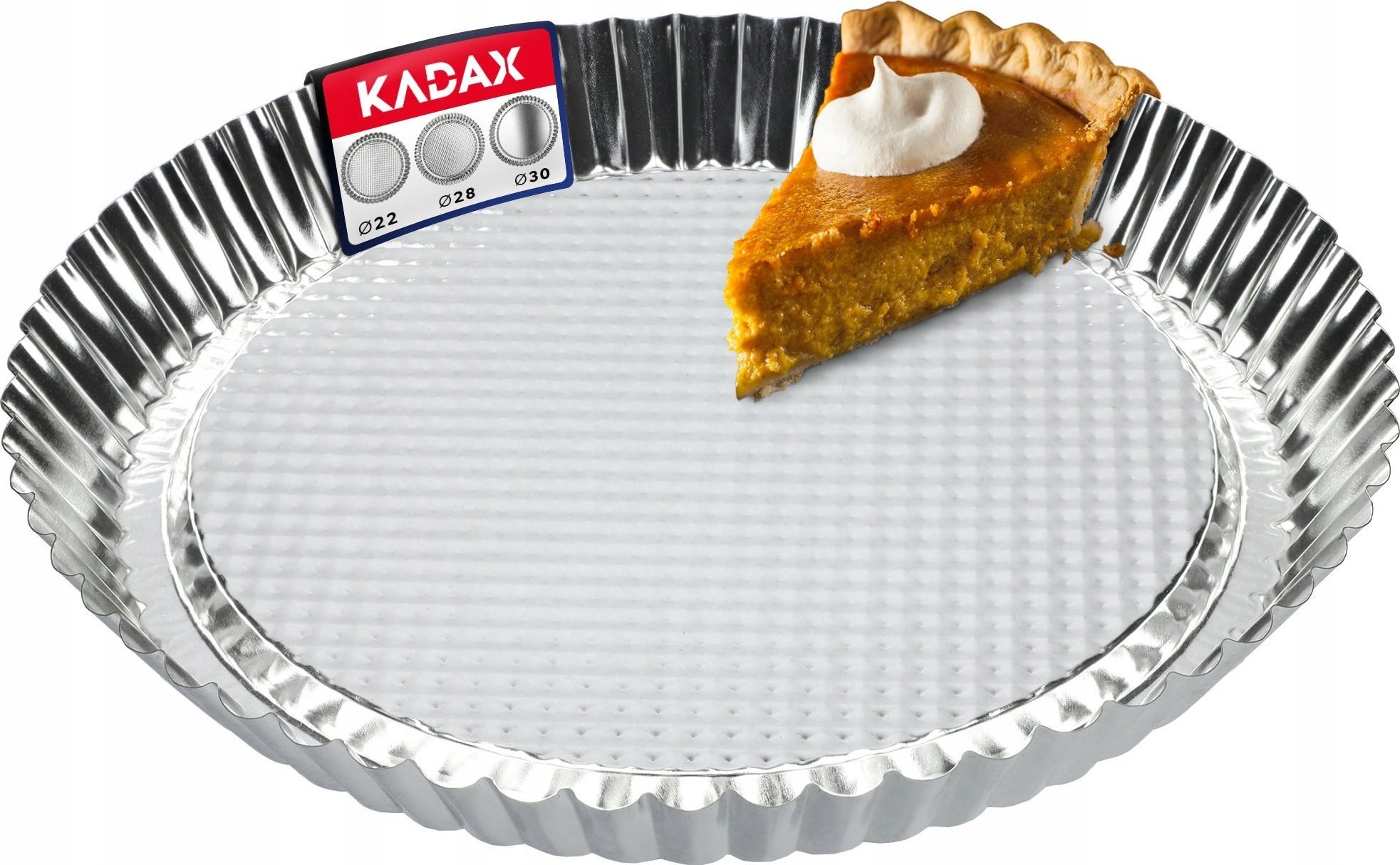 Kadax Blacha Okrągła Forma Do Pieczenia Tarty Ciast 28cm