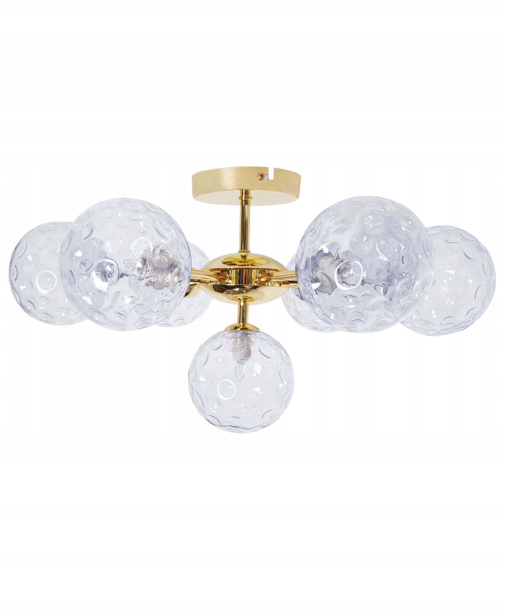 Lampa sufitowa Beliani Lampa sufitowa ANADYR Szkło Niebieski