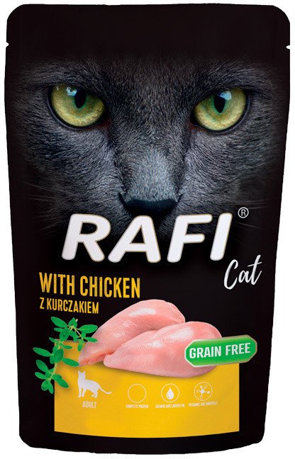 Mokra karma dla kota Rafi Cat Adult z kurczakiem 100 g