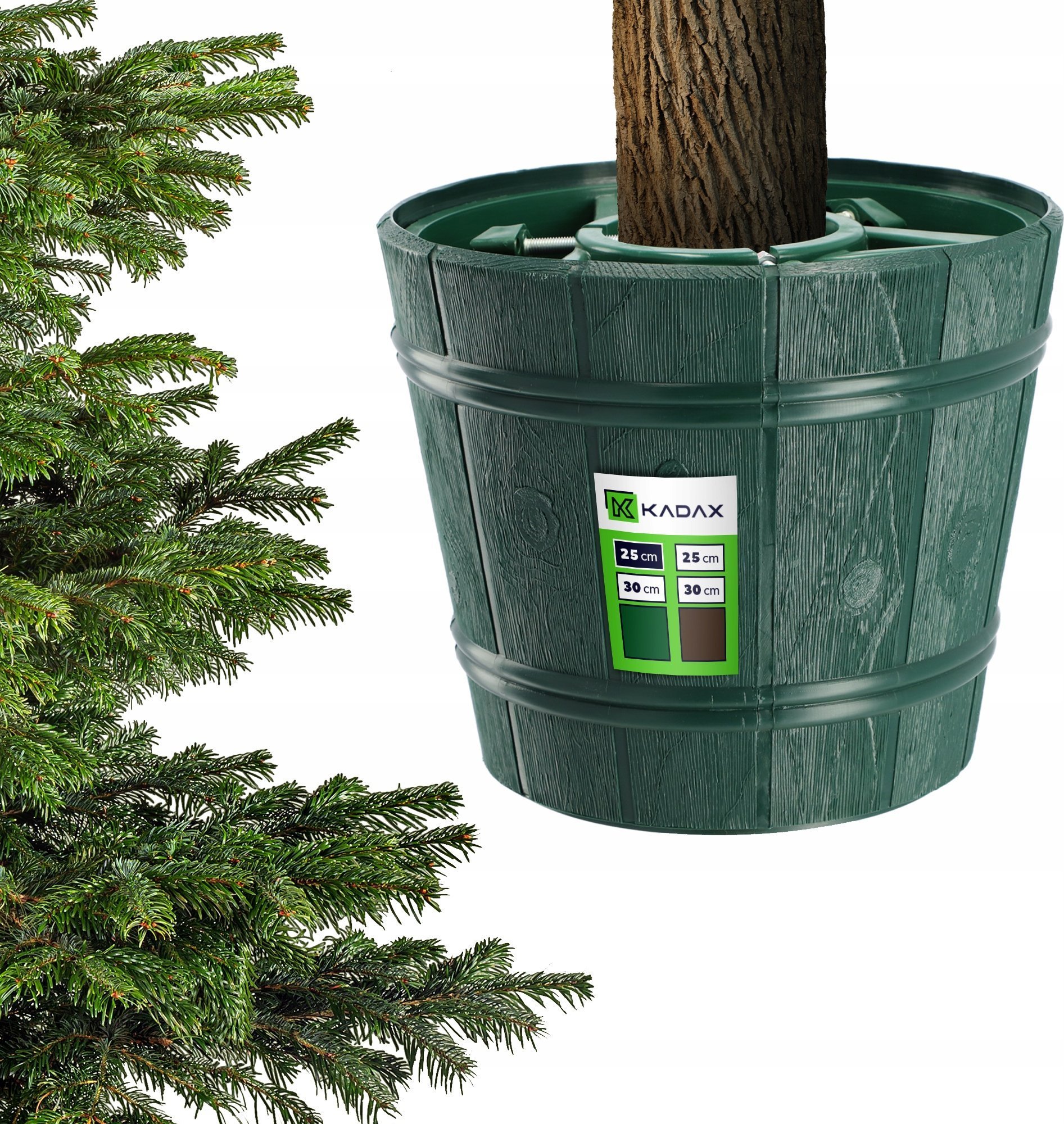 Kadax Stojak Pod Choinkę Choinkowy Zielony Donica 2,4M