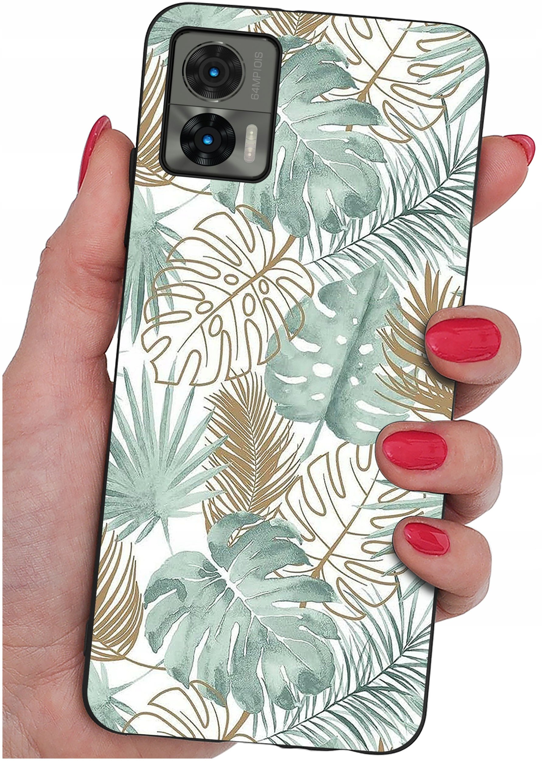 Etui do Motorola Moto Edge 30 Neo WZORY |SILIKONOWE MATT CASE + SZKŁO 9H