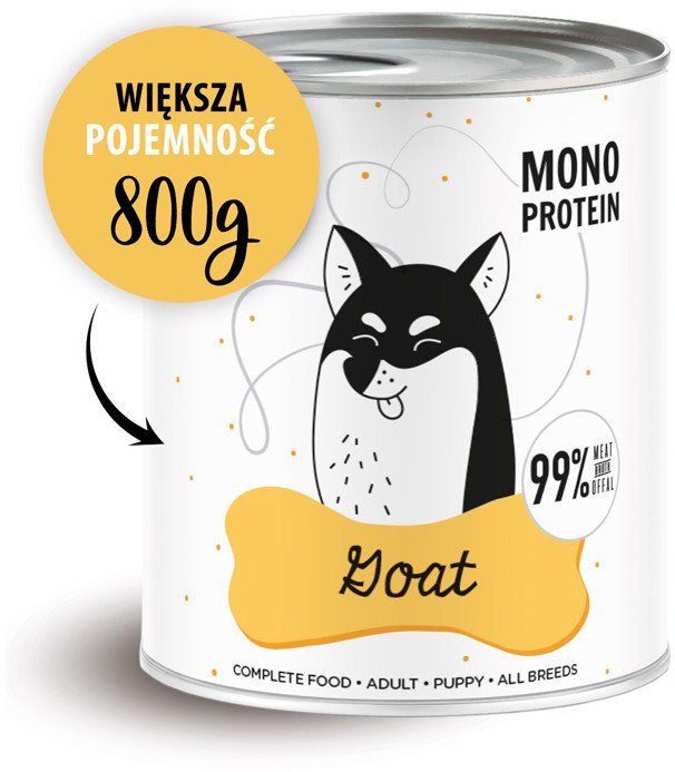 Paka Zwierzaka PEPE Goat Karma mokra dla psa koza 800 g