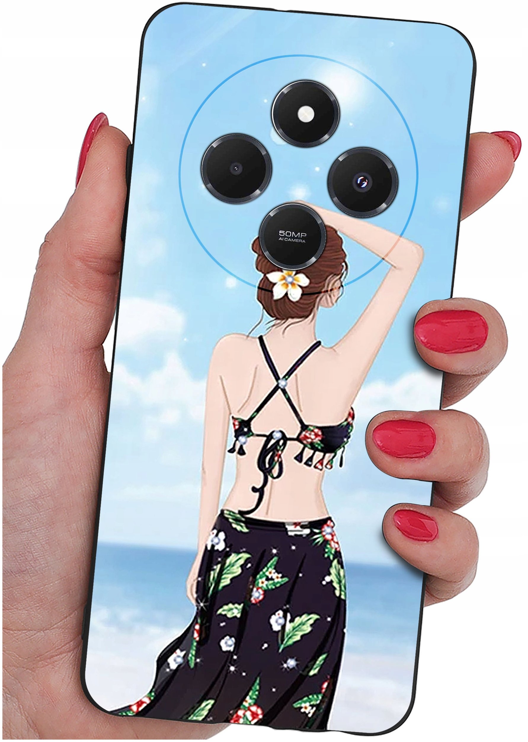 Etui do Xiaomi Redmi 14C WZORY |SILIKONOWE MATT CASE + SZKŁO 9H