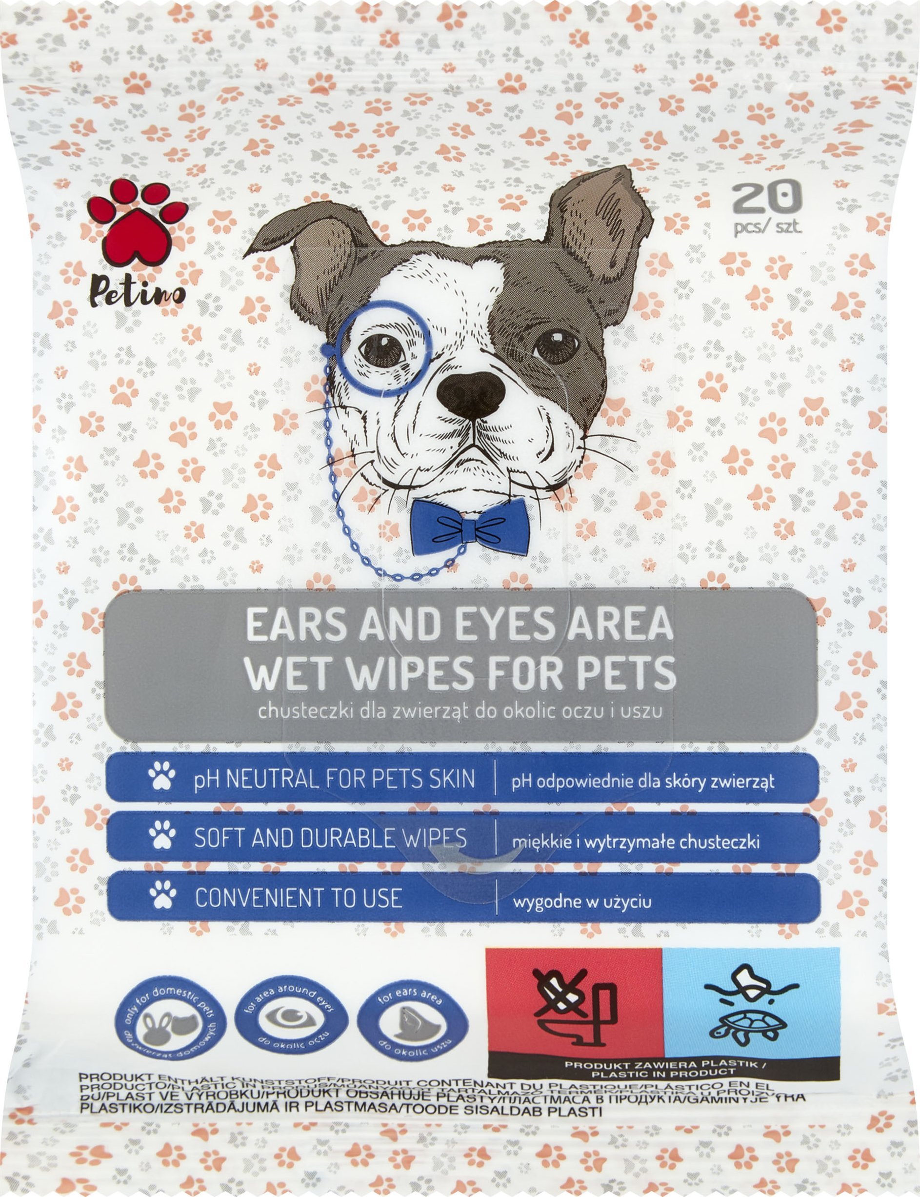Osram PETINO Chusteczki dla zwierząt do oczu i uszu 20s