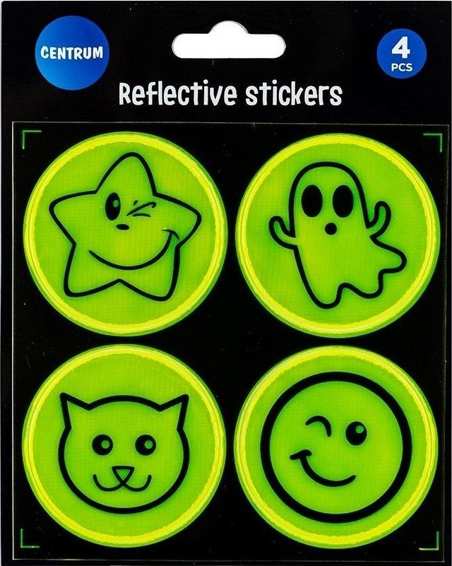 Zestaw naklejek odblaskowych 4szt