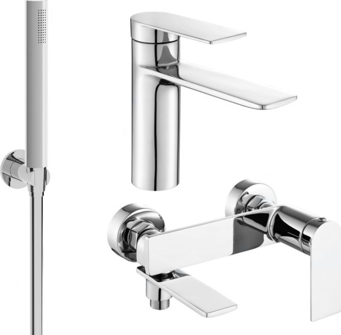 Mexen Mexen Zero R70 zestaw wannowy, chrom - 71103R70-00