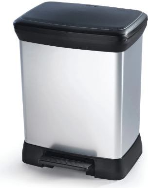 Kosz na śmieci Curver na pedał 30L srebrny (50279)