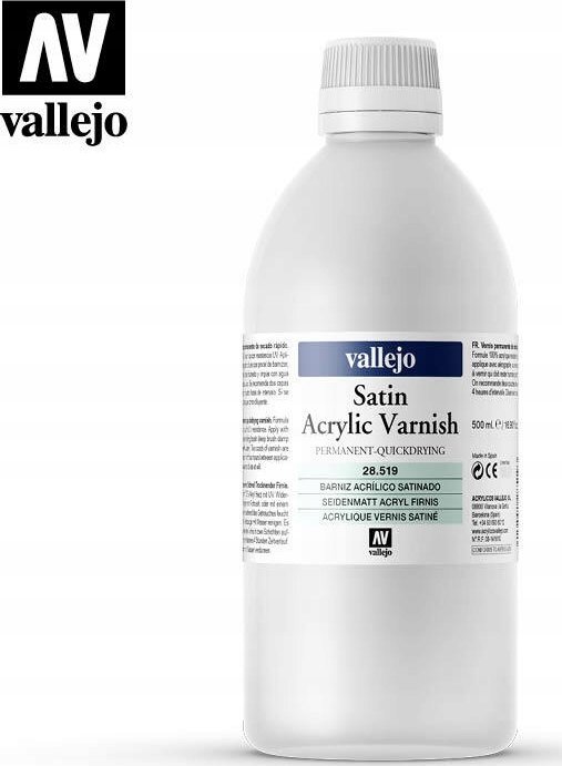 Vallejo Vallejo: Satin Acrylic Varnish 500ml