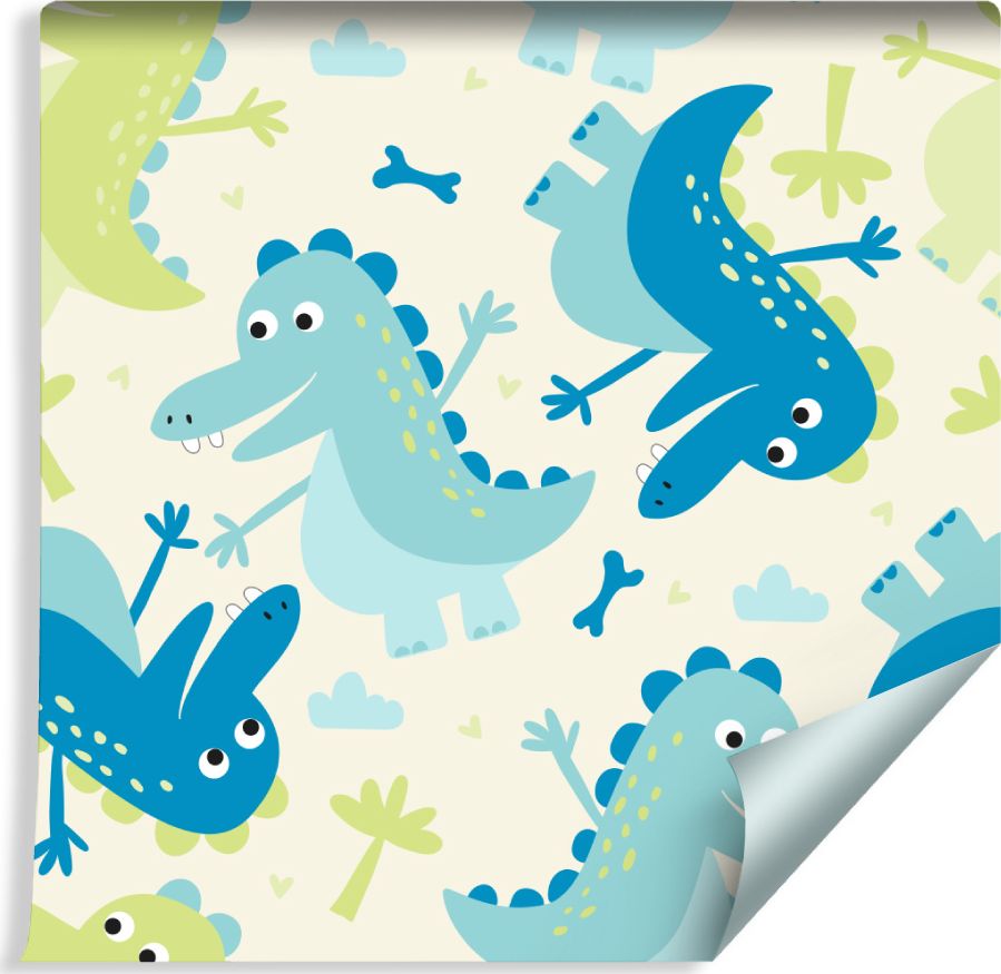 Muralo Tapeta Dla Dzieci - Dinozaury